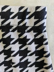 Houndstooth Pencil Skirt with slit