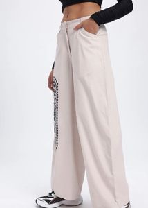 Embroidered Wide Leg Pants