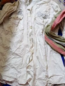 4 Cotton Shirts, Both Are Use But Not Damage
