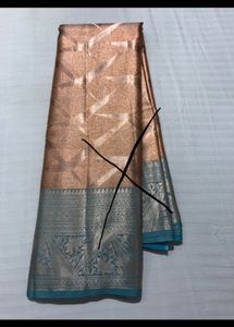 Elegant Golden Silk Saree