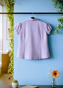 Cute White and Pink Checkered Shirt