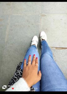 Blue Women Denim Straight Slim Jeans