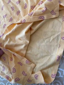 Cute Yellow Rainbow Polo Top For girls