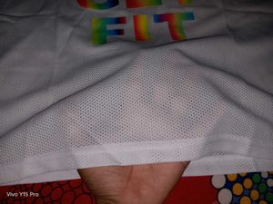 White 'Fit' Graphic Tee