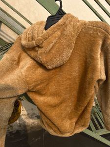 Girls fur hoodie used few times