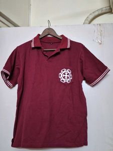 Maroon Polo Style Tshirt For Men