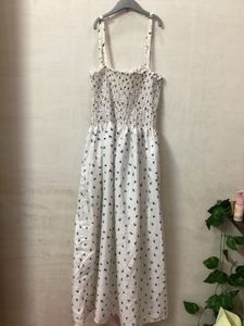 White Smocked Sundress with Print
