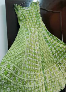 6 Miter Flare Long Anarkali Kurti