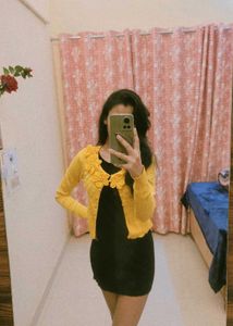 Floral Yellow Cardigan