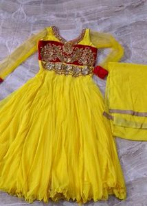 Yellow Ethnic Gown