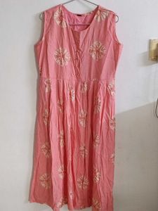 Peach Printed Kurta 🔥🩸🌸