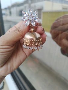 Floral Jhumka Earrings