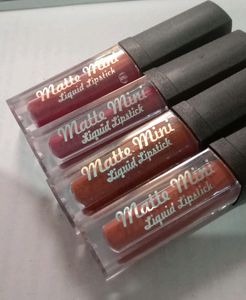 Matte Mini Liquid Lipstick. Gives Matte Finish Look