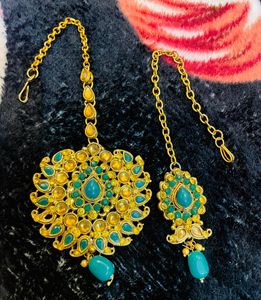 Green Colour Bridal Jewellery Set