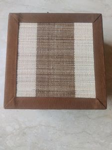 Designer Handmade Jute And Cloth Box