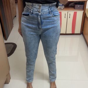 Roadster Super Highwaist 3button Belt Jeans