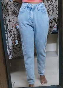 Urbanic Straight Leg Denim Faded Blue Jeans