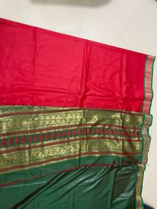 New Red Rose Silk Saree
