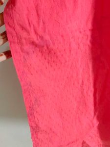 Avaasa Coral Embroidered Yoke Kurta
