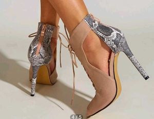 Laced Pencil High Heels