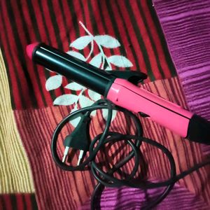 Pink Hair Curler and straightener