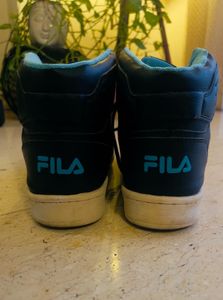 Fila Men Flavio Black/ACD Blue Sneakers-UK 10