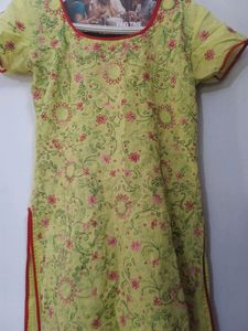 Chicken karai Work Cotton Curtha