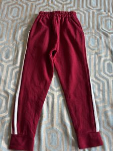 Kids Burgundy Fleece Tracksuit Set
