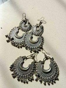 Bohemian Silver Earrings