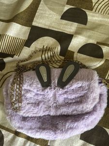 Cute Purple Bunny Crossbody Bag