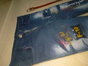 Stylish Jeans with Belt FREE