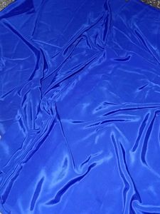 Blue  Crape Silk Fabric