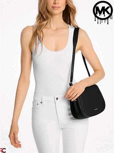 MK LYDIA MEDIUM SIGNATURE LOGO MESSENGER BAG* WD B