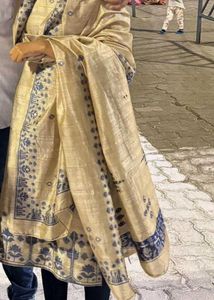 Elegant Beige Salwar Kameez Suit