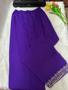 Sequins Purple Kurta Set