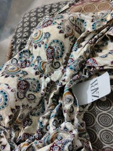 Paisley Print Top - ZARA