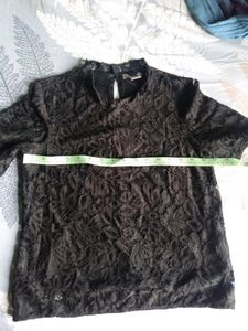 H&amp;M Black Lace Tops