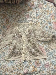Floral Crochet Cardigan