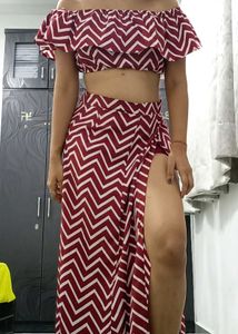 Off Shouldered Co-ord Set For The Beachhh Vibes✨️