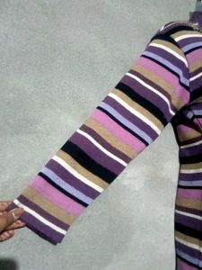 Striped Embellished Top