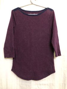 Faded Glory Purple Cotton T Shirt