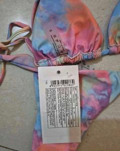 3pc String Tie-dye Bikini Set