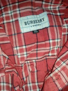 Red Plaid Long Sleeve Shirt(Xl)