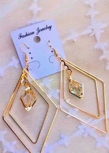 Geometric Drop Earrings