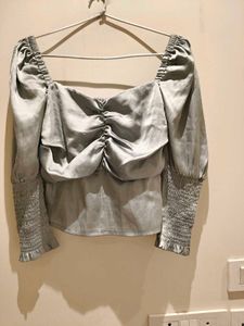 Elegant Silver Top