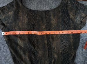Snakeskin Print Mini Dress