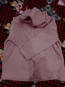 Unisex Furr Jacket Peach Colour