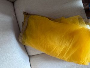 Yellow Lehanga Set With Tulle Skirt