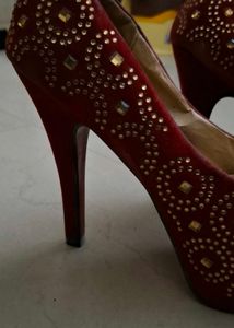 Red Platform High Heels