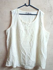 Oversized Tank Top Vest Light Yellow 💛